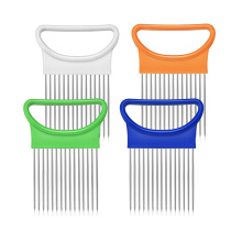 Yuming Factory All-In-One Onion Holder Stainless Steel Holder for Odor Remover Onion Slicing Tomato Potato Holder Slicer